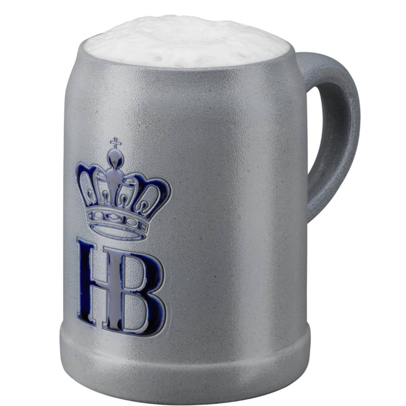Hofbräuhaus München Stein "Salzglasur" without Lid 0.5L
