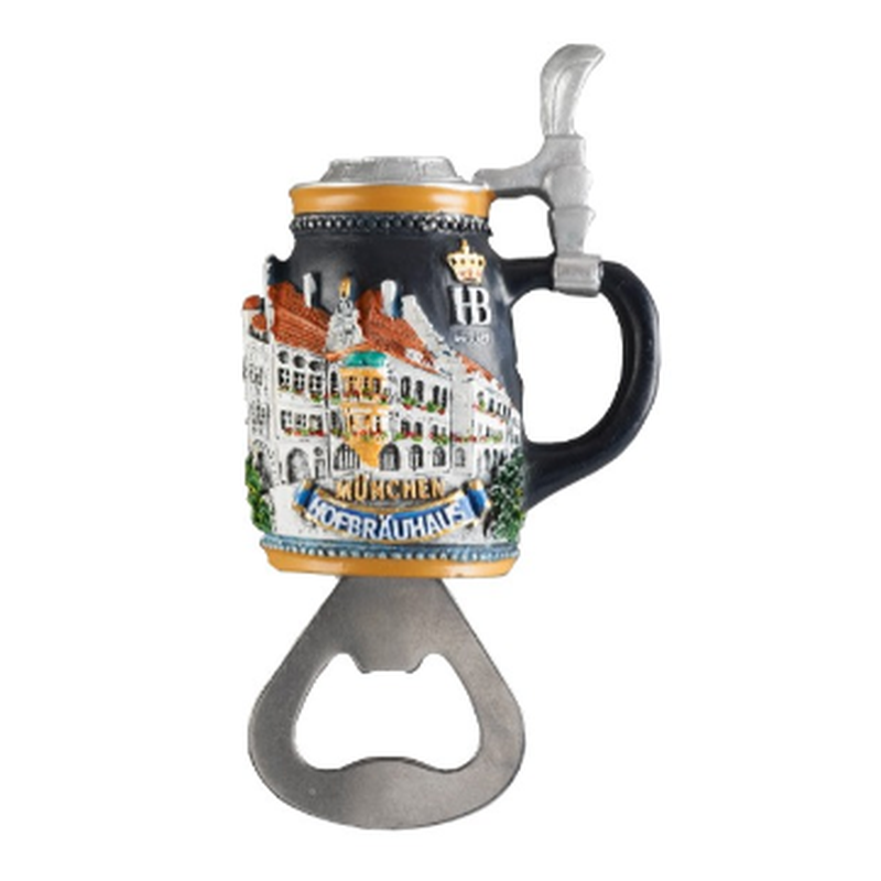 Hofbräuhaus München Bottle Opener "Bierkrug" with Magnet
