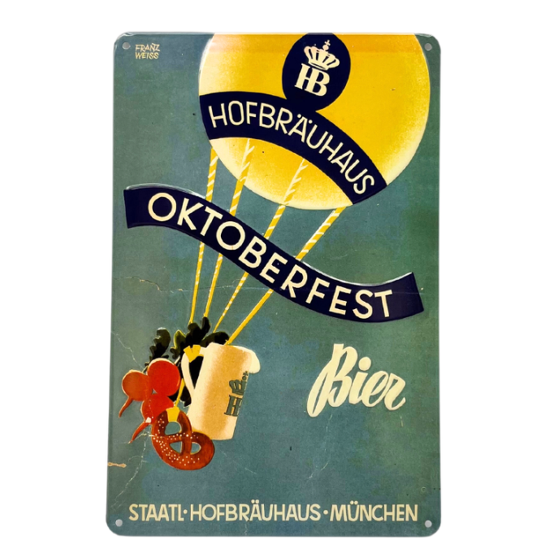 Hofbräuhaus München Metallschild Oktoberfestbier