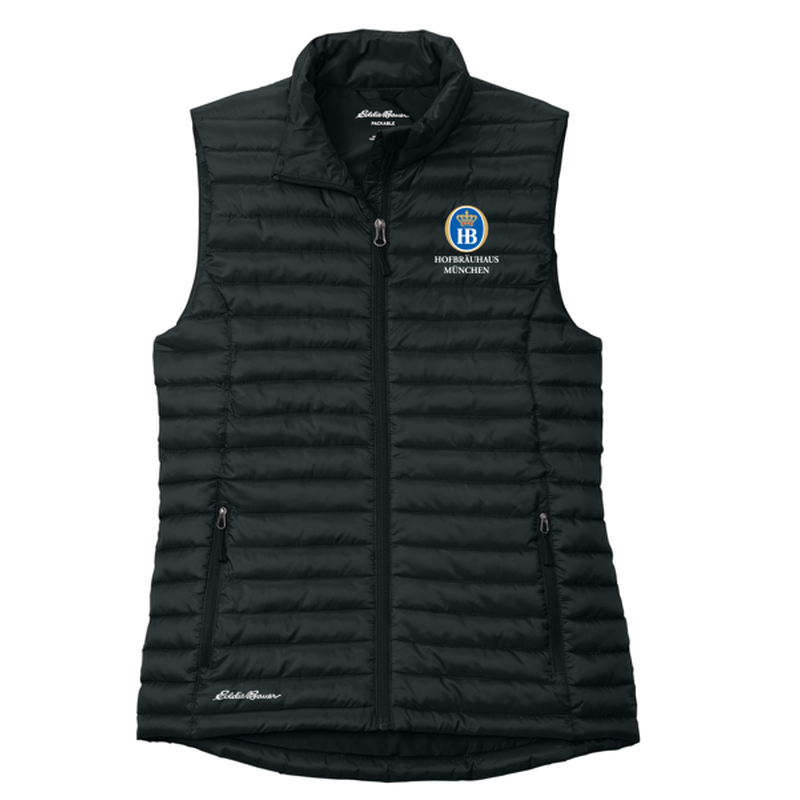 HB Eddie Bauer® Women’s Packable Quilted Vest - BLACK