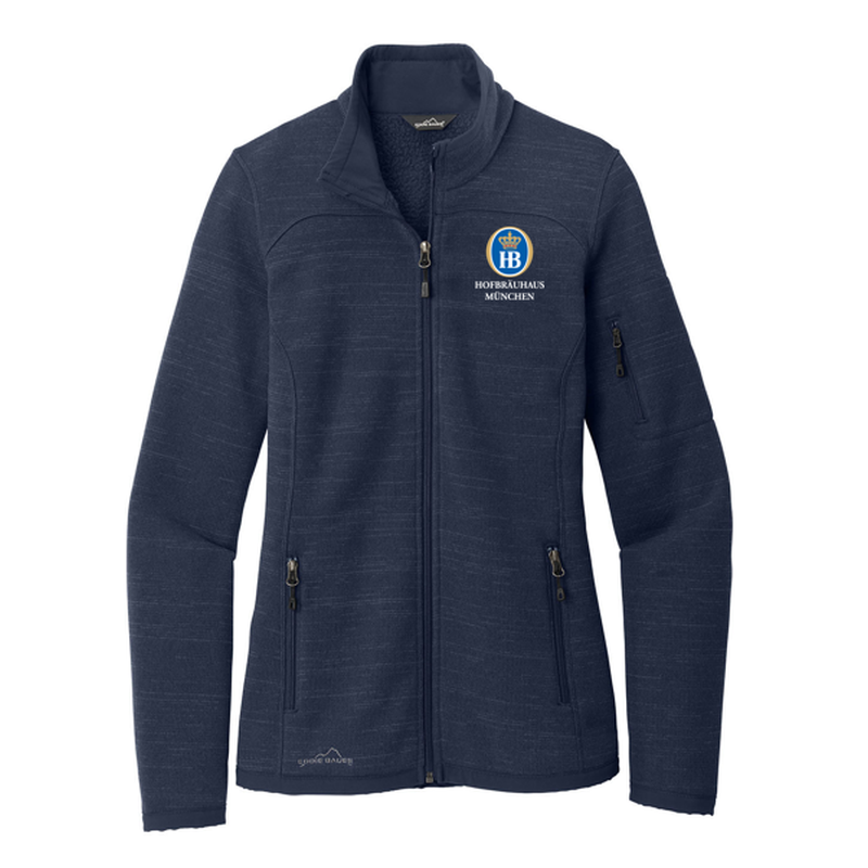 HB Eddie Bauer ® Women's Sweater Fleece Full-Zip - River Blue Navy Heather
