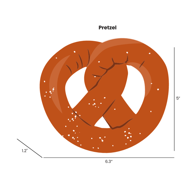 Pretzel Plush Dog Toy