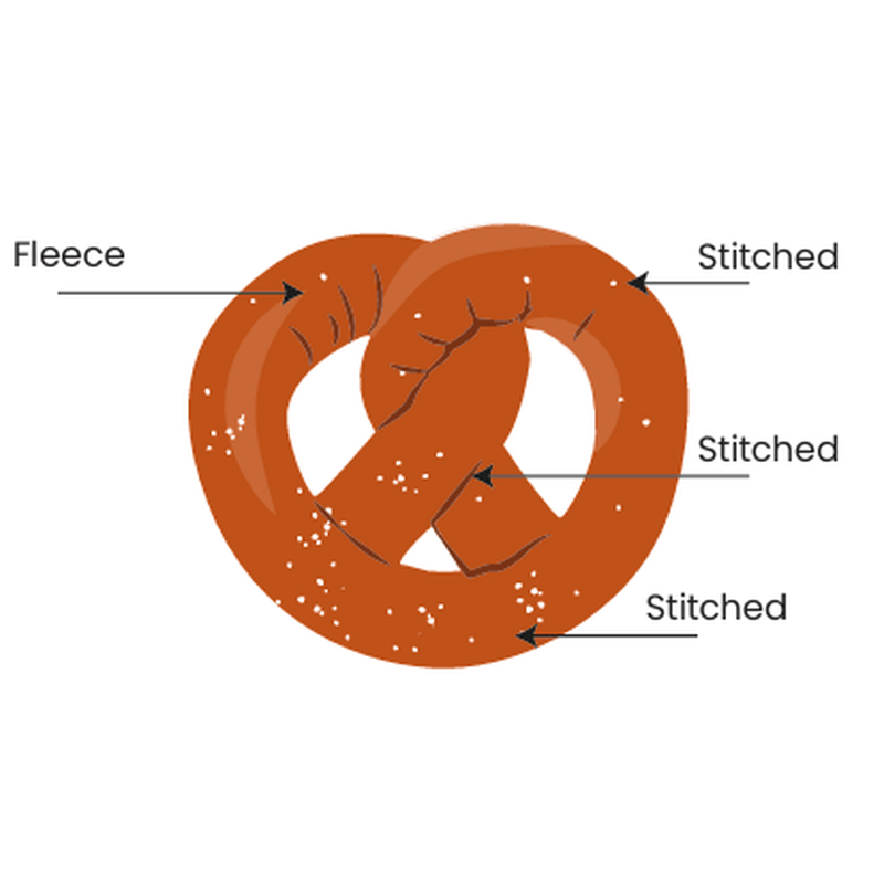 Pretzel Plush Dog Toy
