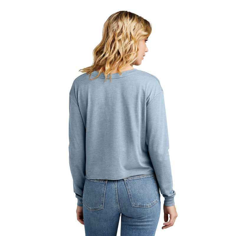 HB District® Women’s Perfect Tri® Midi Long Sleeve Tee - Flint Blue Heather