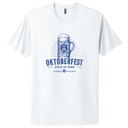 HB Oktoberfest State of Mind Next Level Tee - White