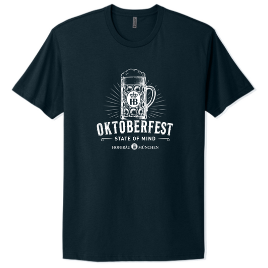 HB Oktoberfest State of Mind Next Level Tee - Navy