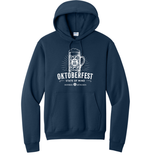 HB Oktoberfest State of Mind Port & Co Hoodie - Navy