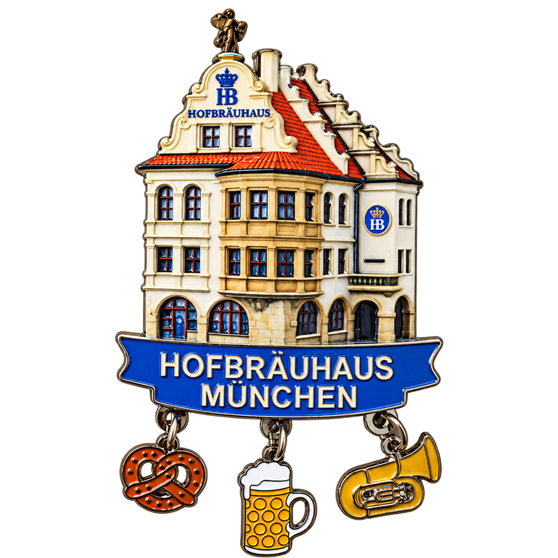HB Magnet "Hofbräuhaus" with charms