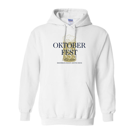 HB OKTOBERFEST STEIN HOODY - WHITE