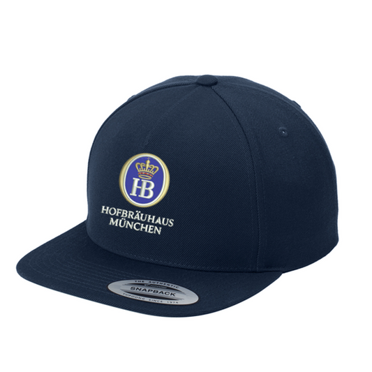 Hofbräuhaus München Yupoong® Premium 5-Panel Snapback Cap - True Navy