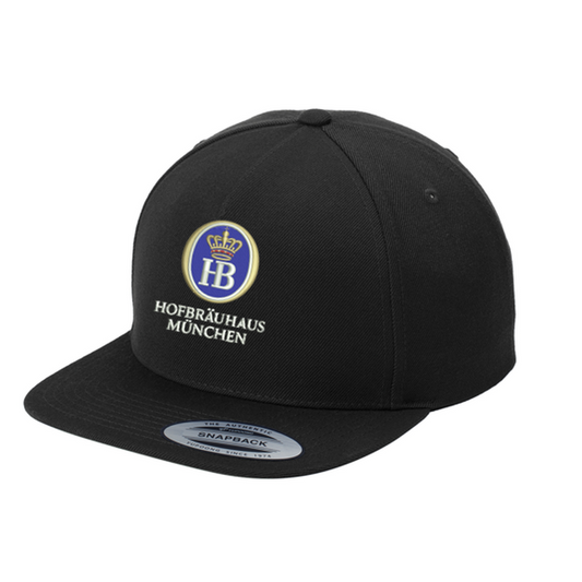 Hofbräuhaus München Yupoong® Premium 5-Panel Snapback Cap - Black