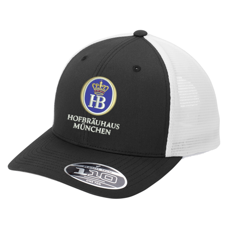 Hofbräuhaus München Flexfit 110® Mesh Cap - Black/ White