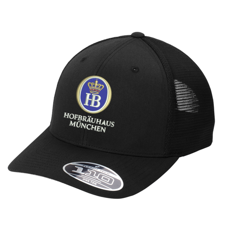 Hofbräuhaus München Flexfit 110® Mesh Cap - Black/ Black