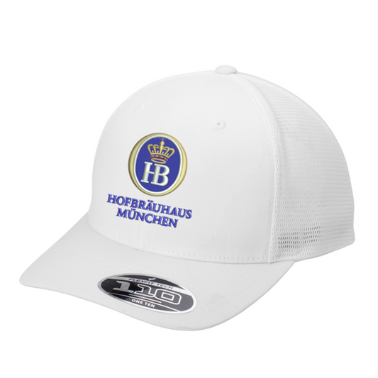 Hofbräuhaus München Flexfit 110® Mesh Cap - White/ White