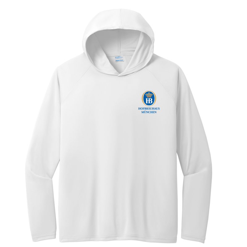 Hofbräuhaus München Performance Pullover Hooded Tee - White