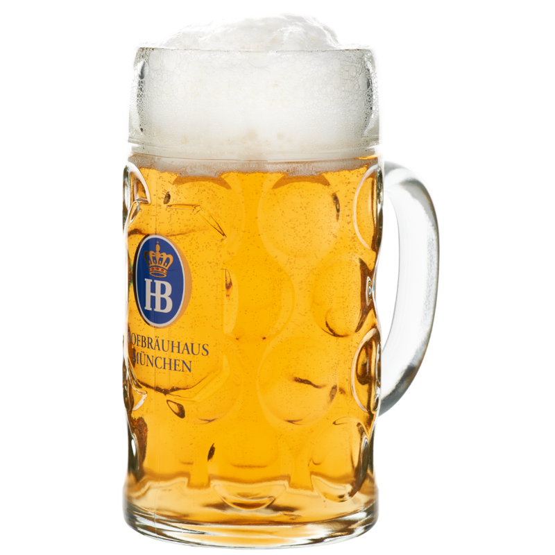 Hofbräuhaus München Glass jug Isarseidel Dimple Mug .05L