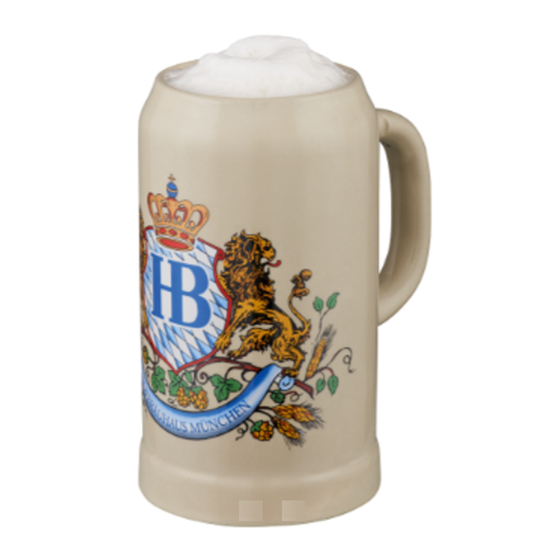 Hofbräuhaus München Stein "Löwendekor" without Lid 1 L