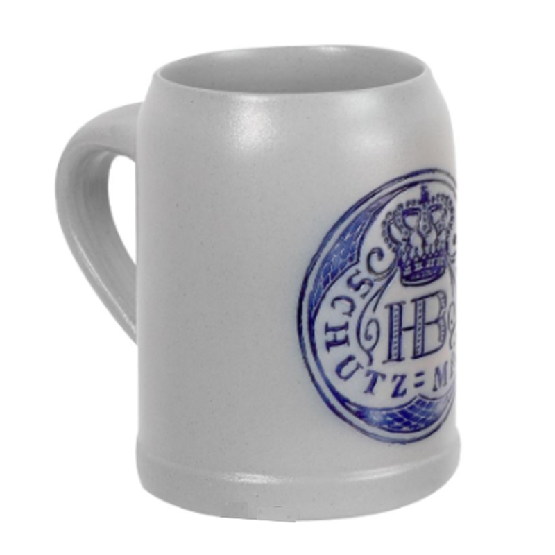 Hofbräuhaus München Stein "Salzglasur" SCHUTZMARKE, 0.5 liter