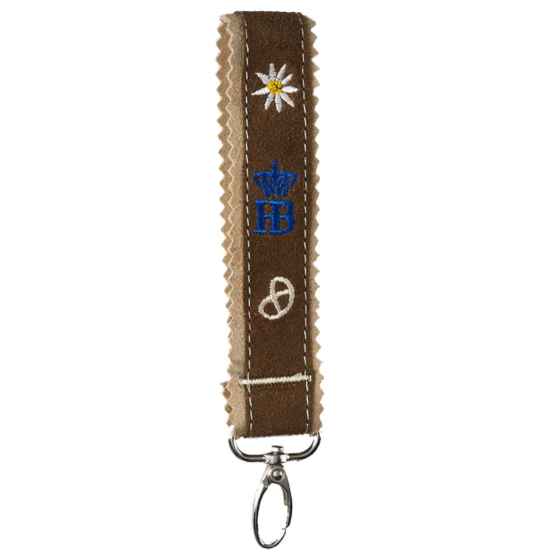 Hofbräuhaus München  Leather Key Ring "Breze"