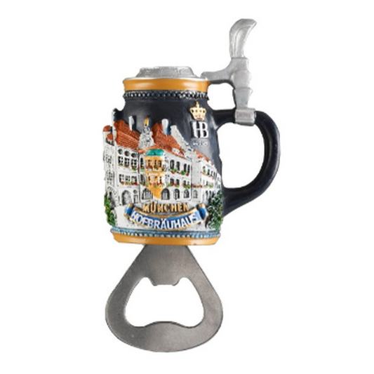 Hofbräuhaus München  Bottle Opener "Bierkrug" with Magnet