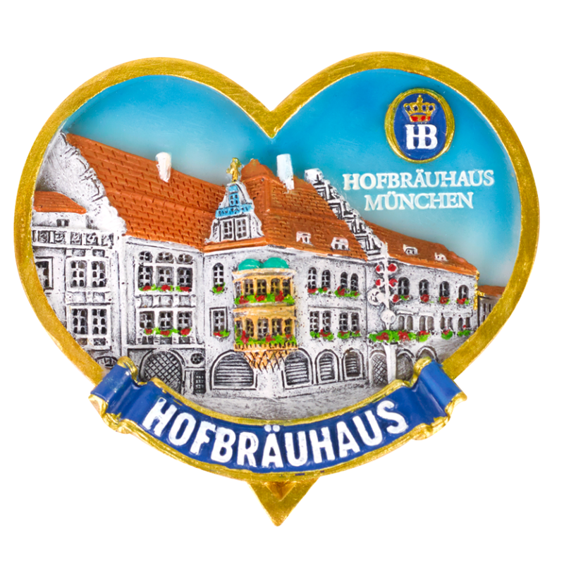 Hofbräuhaus München Magnet "Herz"