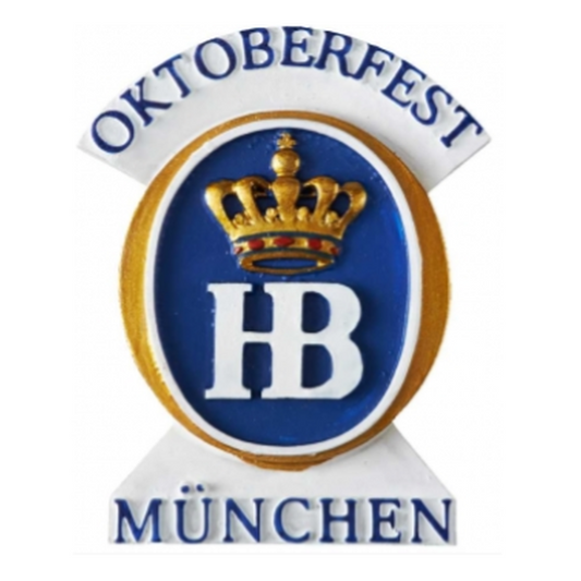 Hofbräuhaus München Magnet HB Logo Oktoberfest eckig