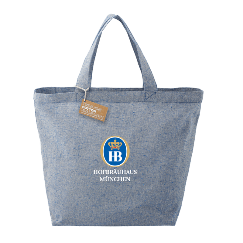 HB Recycled 5oz Cotton Twill Grocery Tote - Blue