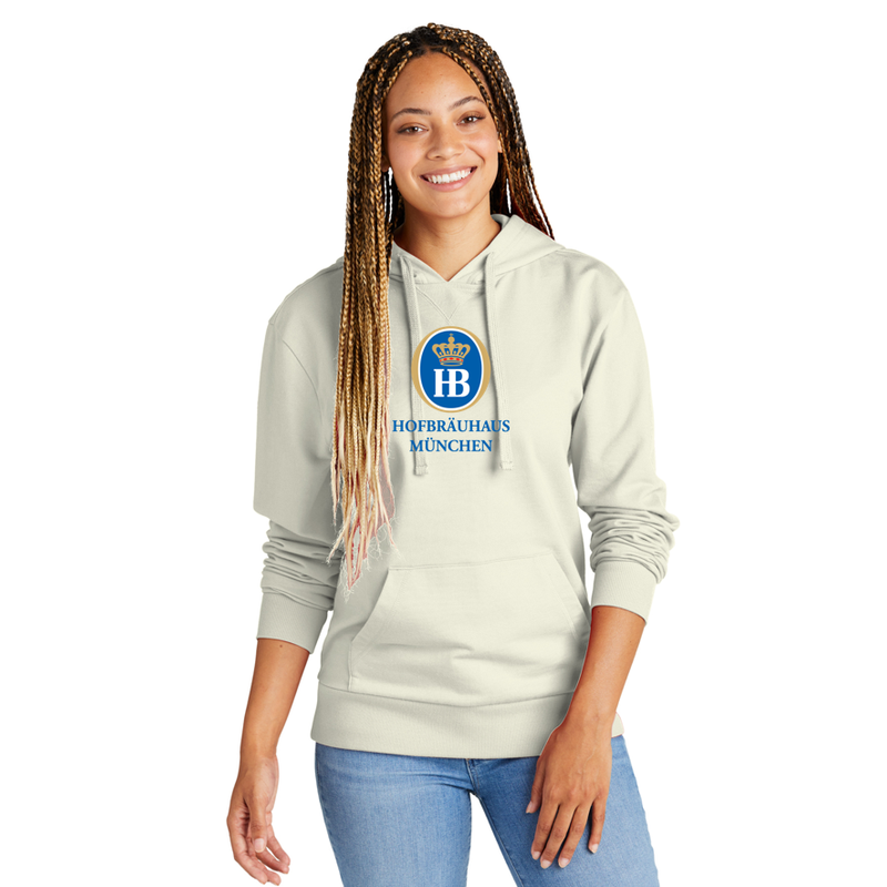 HB Allmade® Unisex Organic French Terry Pullover Hoodie - White Sand