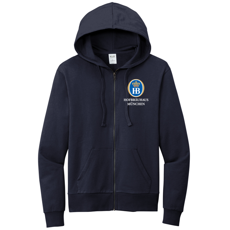 HB Allmade® Unisex Organic French Terry Full-Zip Hoodie - Night Sky Navy