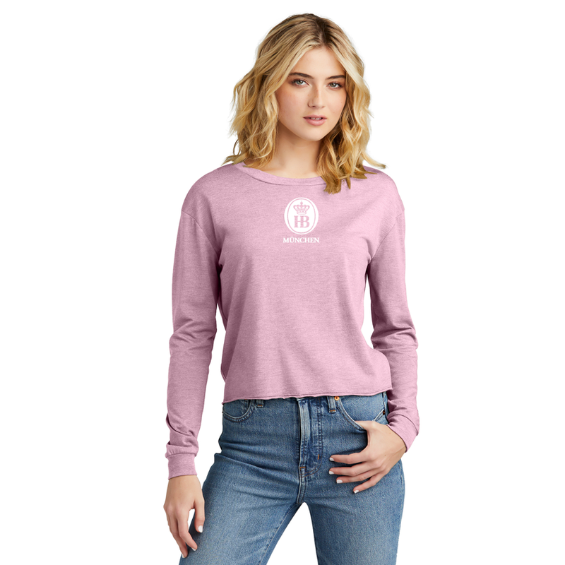 HB District® Women’s Perfect Tri® Midi Long Sleeve Tee - Wisteria Heather