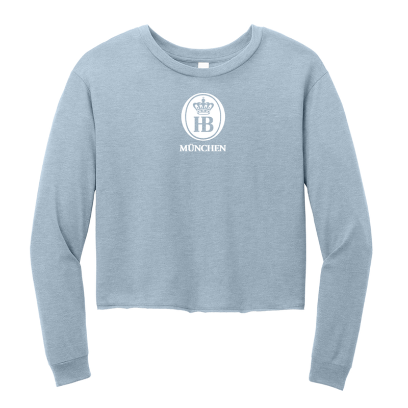 HB District® Women’s Perfect Tri® Midi Long Sleeve Tee - Flint Blue Heather