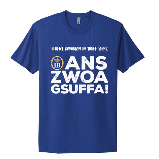 HB ANS ZWOA GSUFFA T-SHIRT - ROYAL