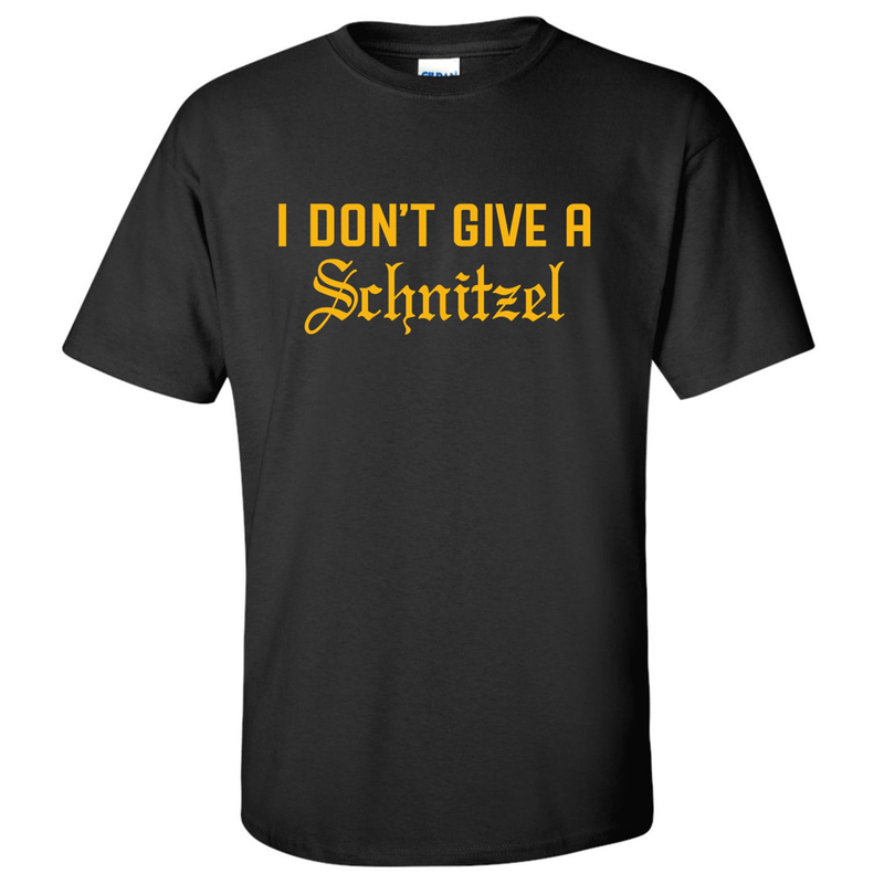 I Don't Give A Schnitzel T-Shirt - Black