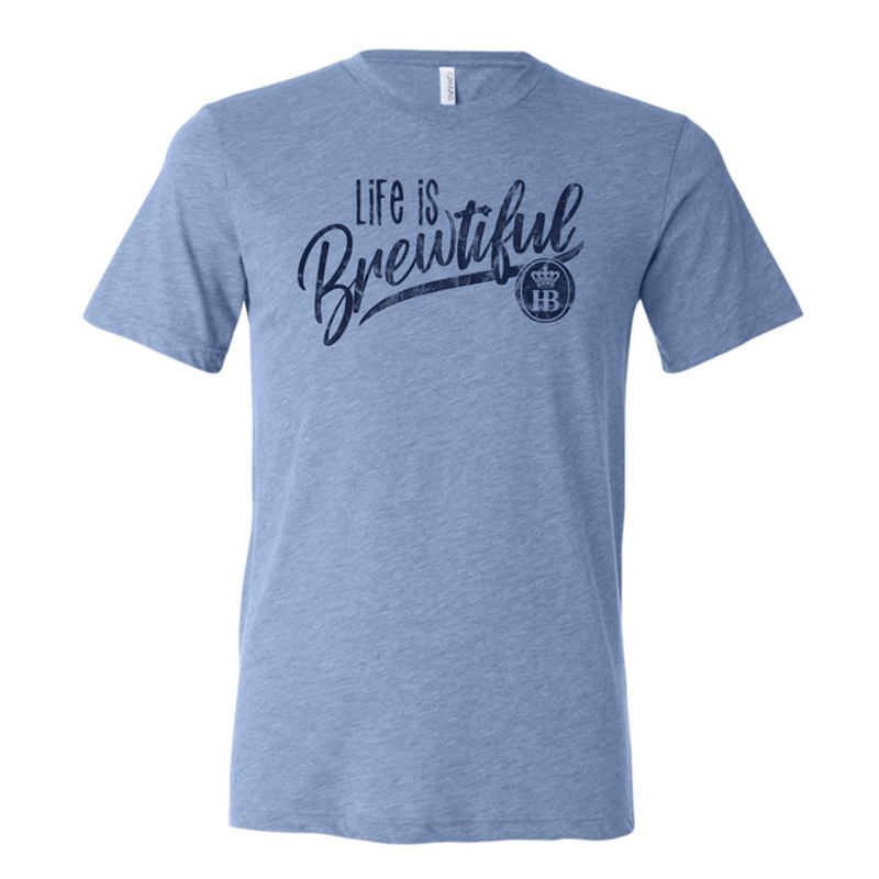 HB Life Is Brewtiful Unisex T-Shirt - Blue Triblend