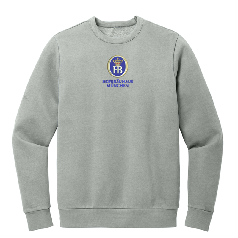 HB District Wash™ Fleece Crew - Gusty Grey