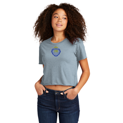 HB Next Level Apparel® Women’s Festival Cali Crop Tee - Stonewash Denim