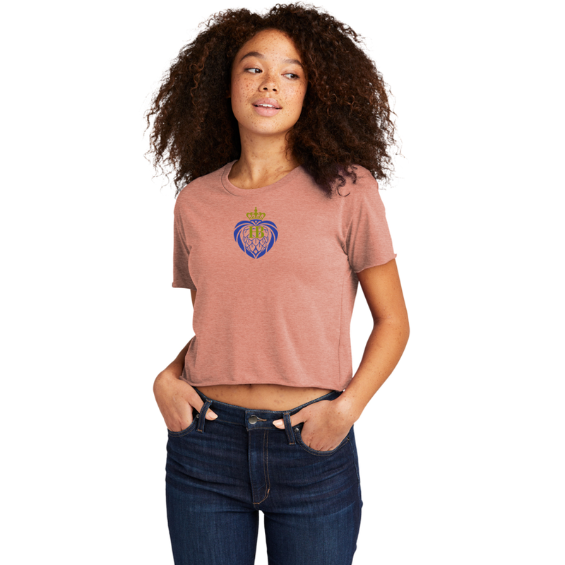 HB Next Level Apparel® Women’s Festival Cali Crop Tee - Desert Pink