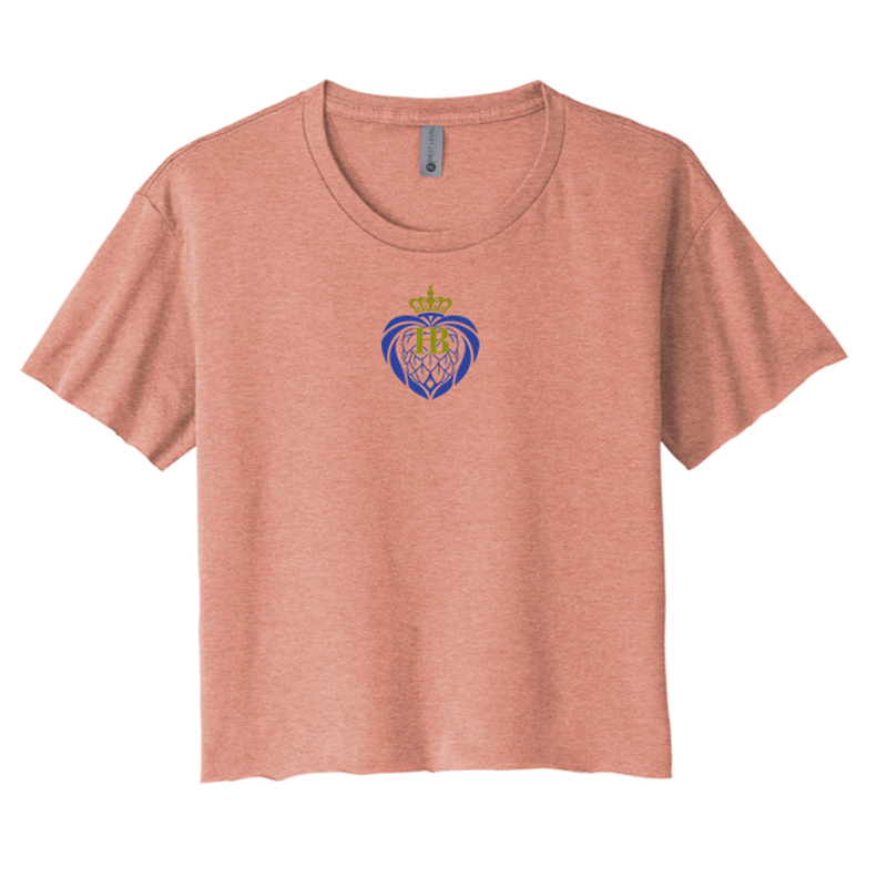 HB Next Level Apparel® Women’s Festival Cali Crop Tee - Desert Pink