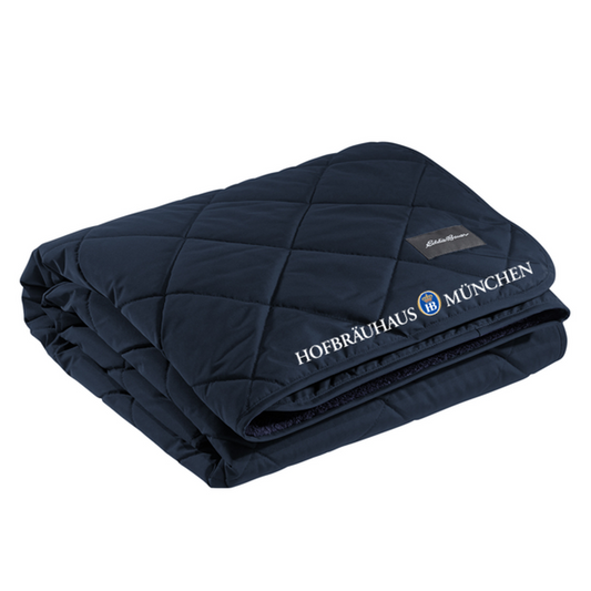 HB Eddie Bauer® Quilted Insulated Fleece Blanket - River Blue Navy