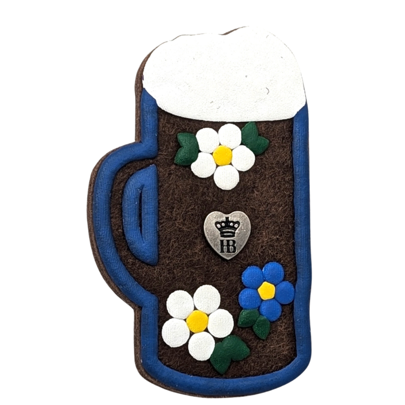 HB Felt MUG Pin Blue