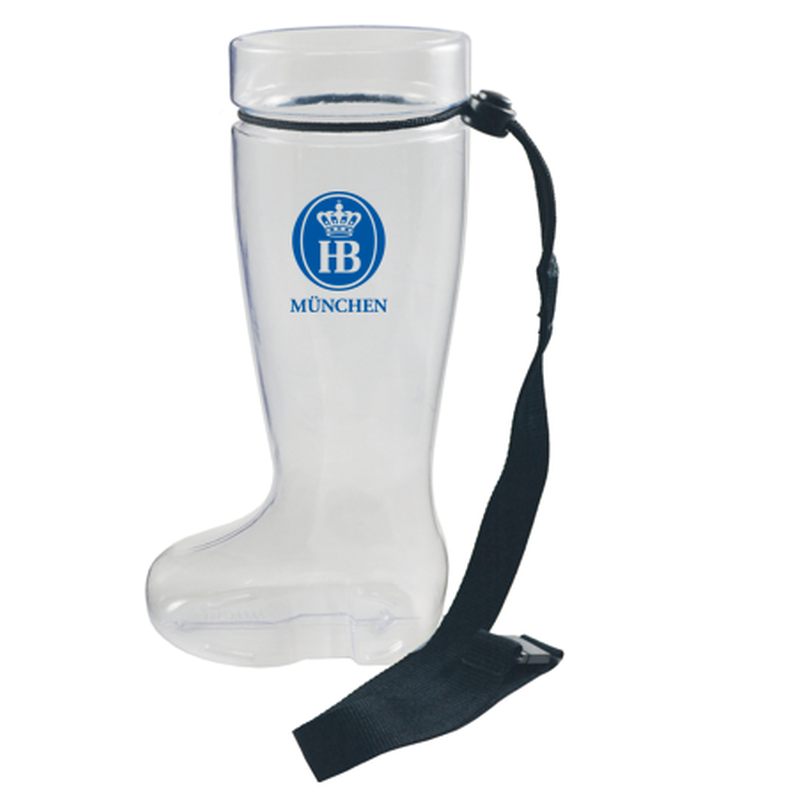 HB 1 Liter Break Resistant PVC Beer Boot with Lanyard