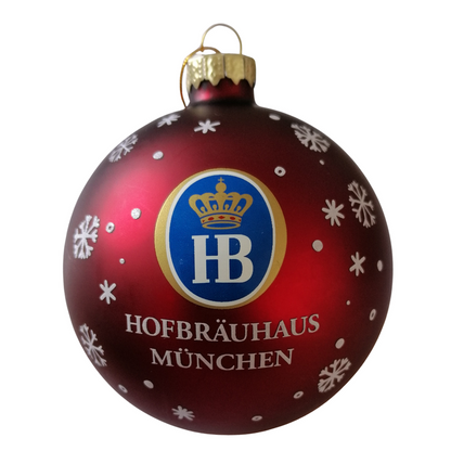 HB Christmas Ornament "Magnificent Team Burgundy" - bauble "bordeaux"